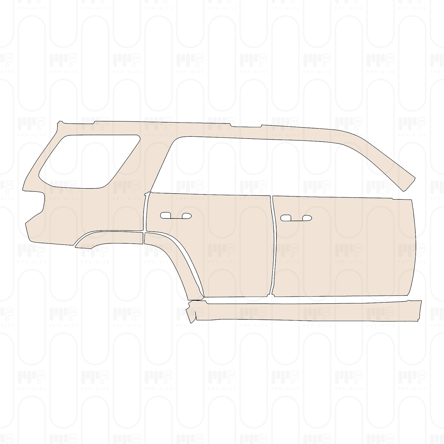 (right) Door+Side Skirt+Rear Fender