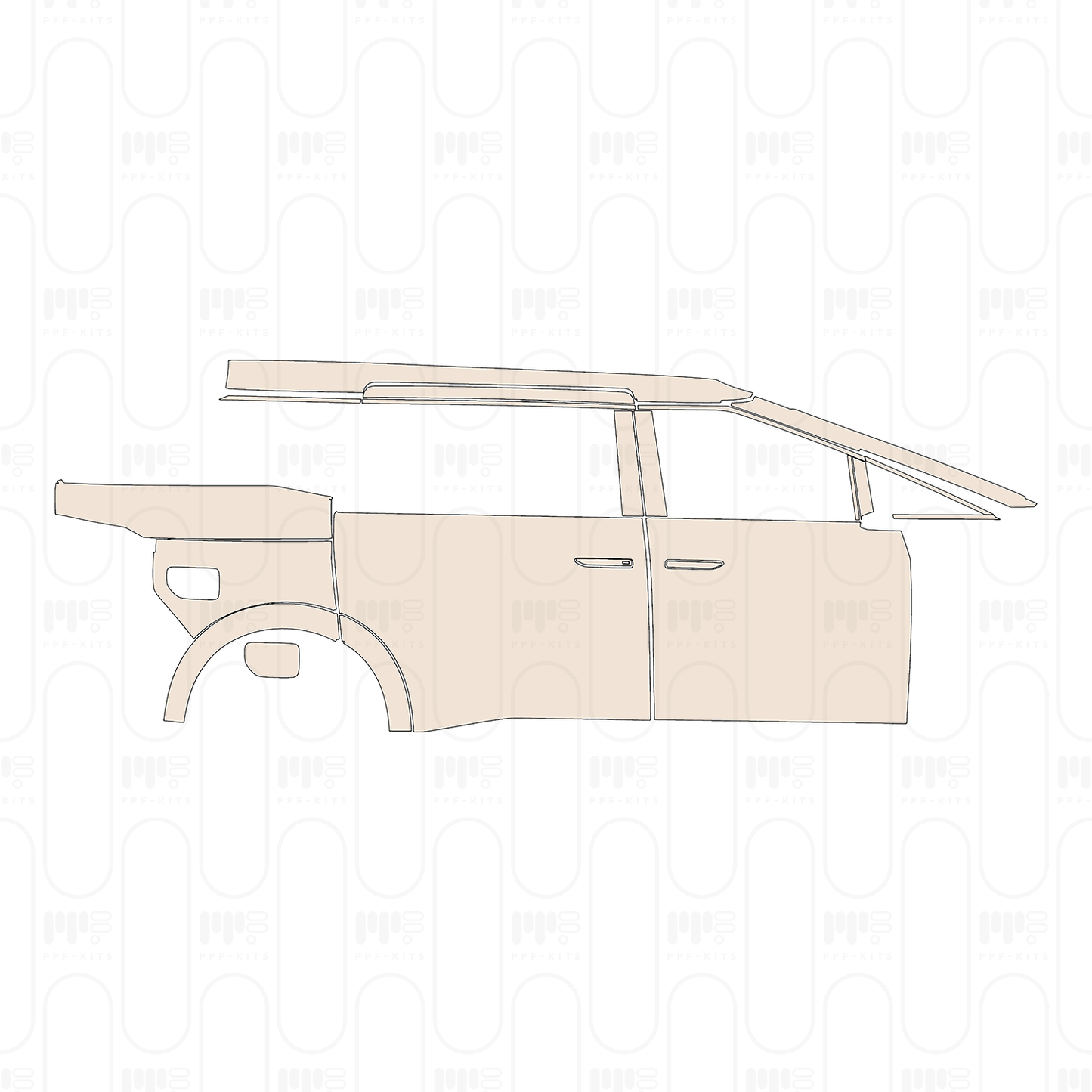 (right) Door+Rear Fender+Side Skirt