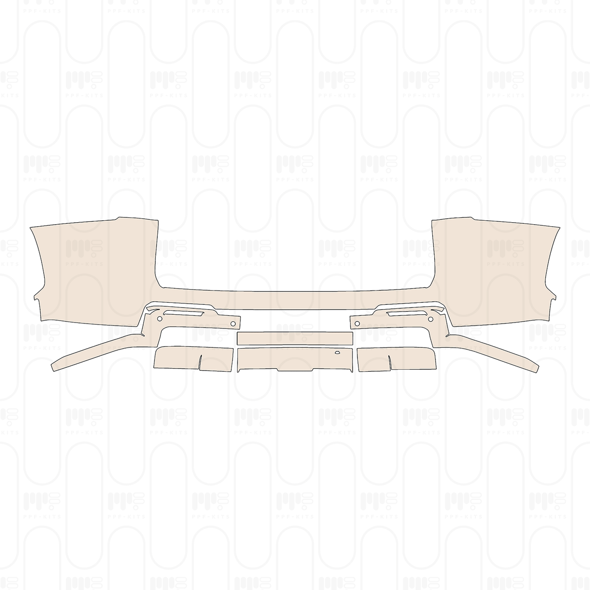Rear Bumper with Mudguards