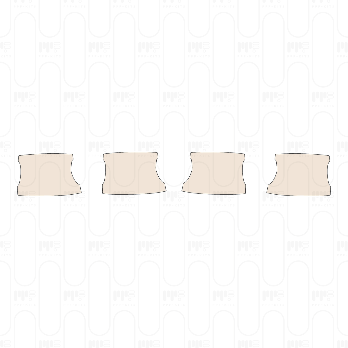 Pre-cut PPF pattern: Door Handle Inserts - Cupra Born 2025