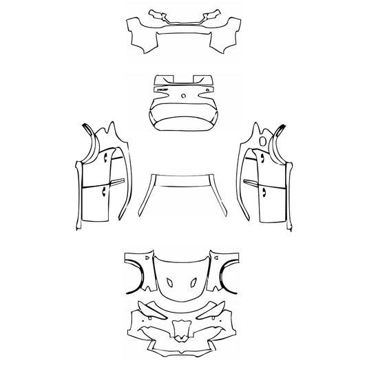 Pre-Cut PPF Alfa Romeo Stelvio Quadrifoglio 2019 - PPF-Kits