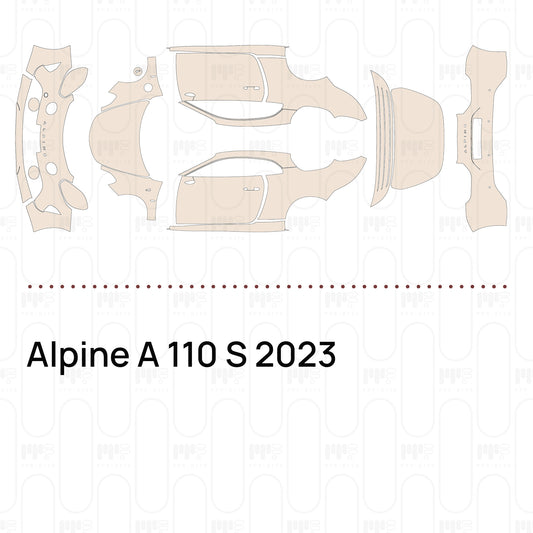 Voorgesneden PPF Alpine A 110 S 2023