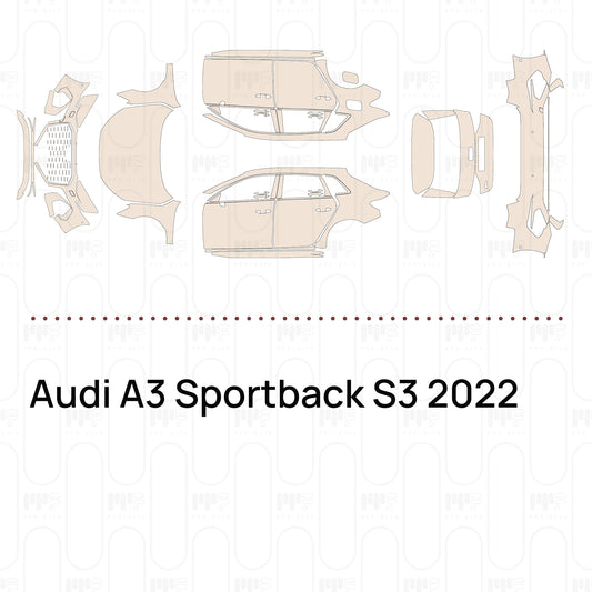 Voorgesneden PPF Audi A3 Sportback S3 2022