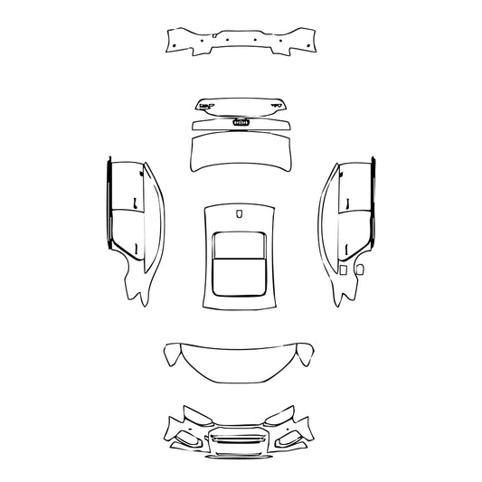 Pre-Cut PPF Audi A4 A4L Saloon Sedan Base 2020 - PPF-Kits