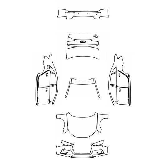 Pre-Cut PPF Audi A4 S4 Saloon Sedan 2019 - PPF-Kits