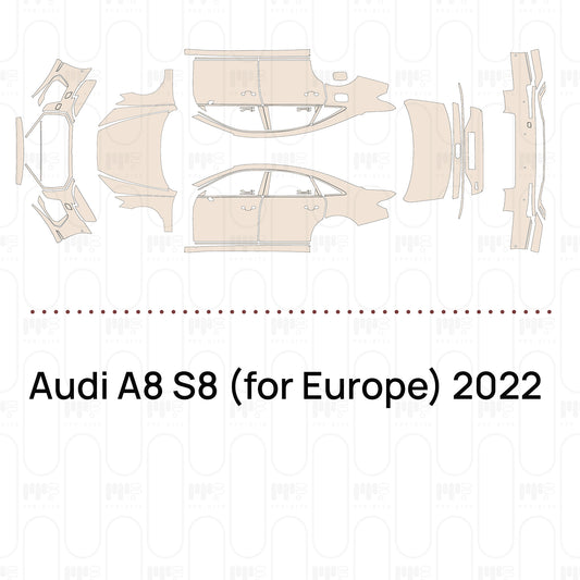 Voorgesneden PPF Audi A8 S8 (for Europe) 2022