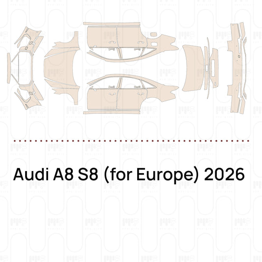 Voorgesneden PPF Audi A8 S8 (for Europe) 2026
