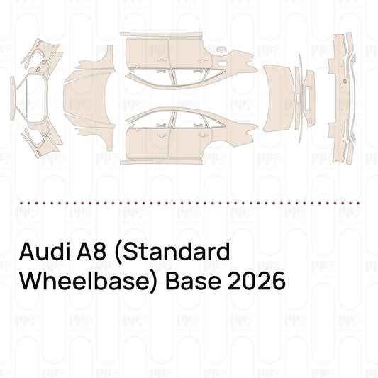 Voorgesneden PPF Audi A8 (Standard Wheelbase) Base 2026