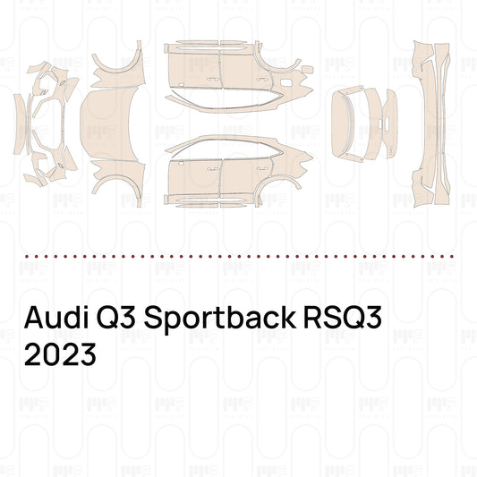 Voorgesneden PPF Audi Q3 Sportback RSQ3 2023