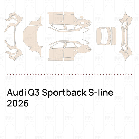 Voorgesneden PPF Audi Q3 Sportback S-line 2026