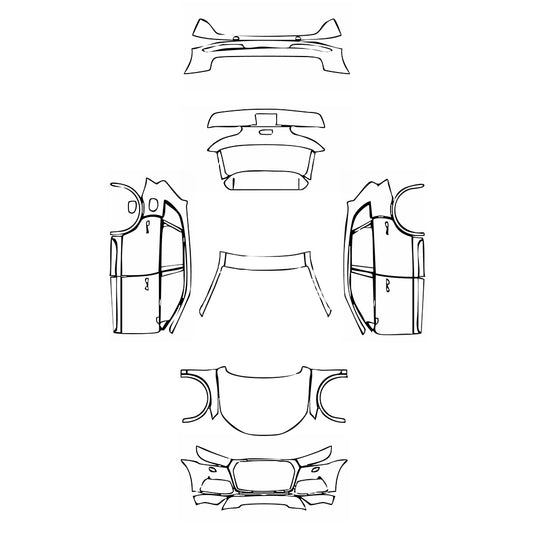 Pre-Cut PPF Audi Q5 Extended Wheelbase Base 2018 - PPF-Kits