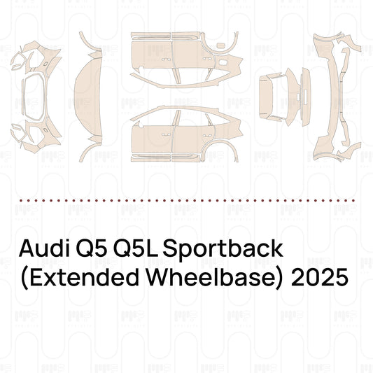 Voorgesneden PPF Audi Q5 Q5L Sportback (Extended Wheelbase) 2025