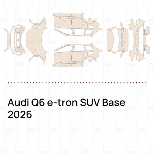 Voorgesneden PPF Audi Q6 e-tron SUV Base 2026