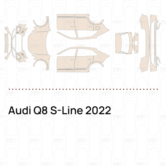 Voorgesneden PPF Audi Q8 S-Line 2022