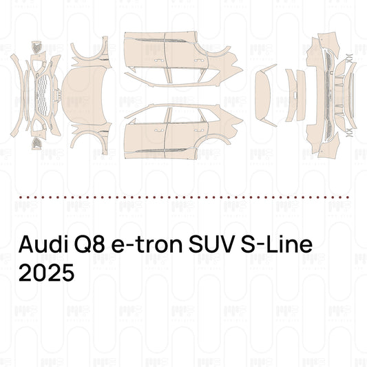 Voorgesneden PPF Audi Q8 e-tron SUV S-Line 2025