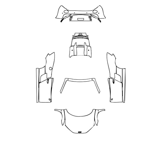 Pre-Cut PPF Audi R8 V8 Spyder 2011 - PPF-Kits
