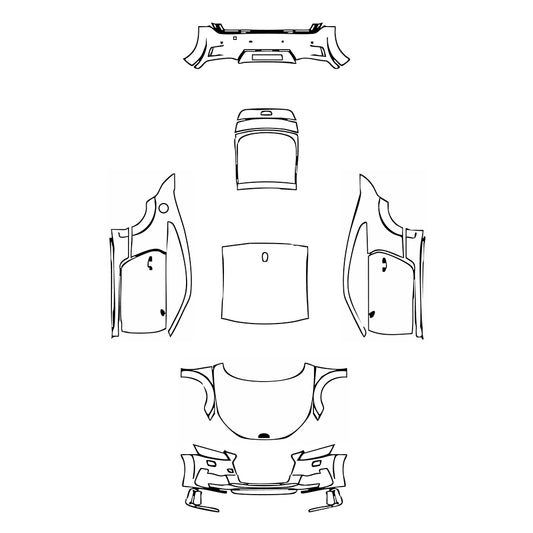 Pre-Cut PPF Audi TT TT Coupe S-line 2022 - PPF-Kits