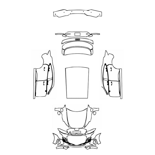 Pre-Cut PPF Audi e-tron GT RS e-tron GT 2022 - PPF-Kits