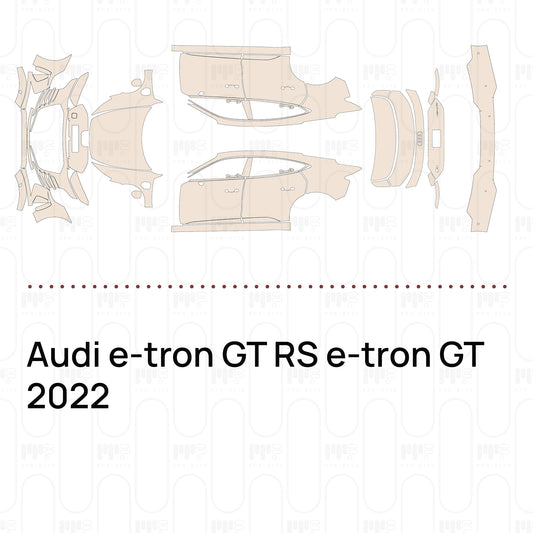 Voorgesneden PPF Audi e-tron GT RS e-tron GT 2022