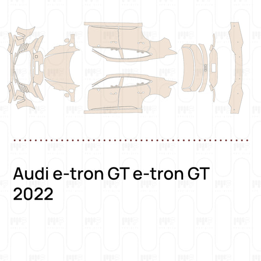 Voorgesneden PPF Audi e-tron GT e-tron GT 2022