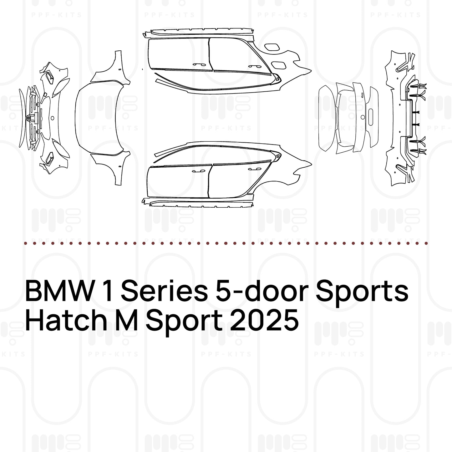 Voorgesneden PPF BMW 1 Series 5-door Sports Hatch M Sport 2023