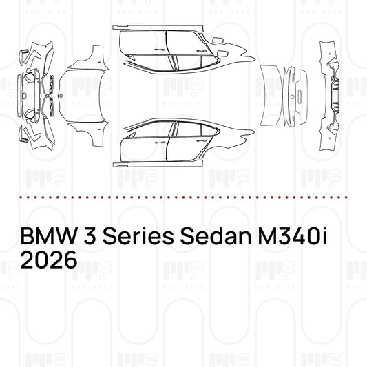 Voorgesneden PPF BMW 3 Series Sedan M340i 2026