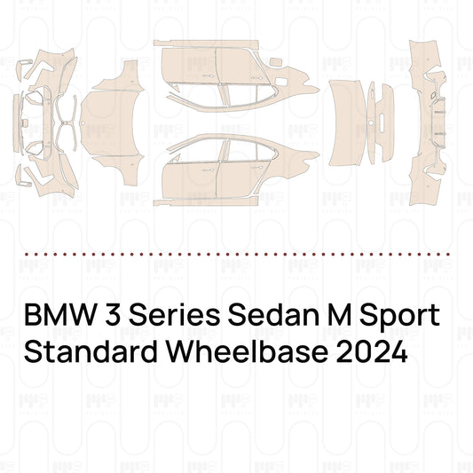 Voorgesneden PPF BMW 3 Series Sedan M Sport Standard Wheelbase 2024