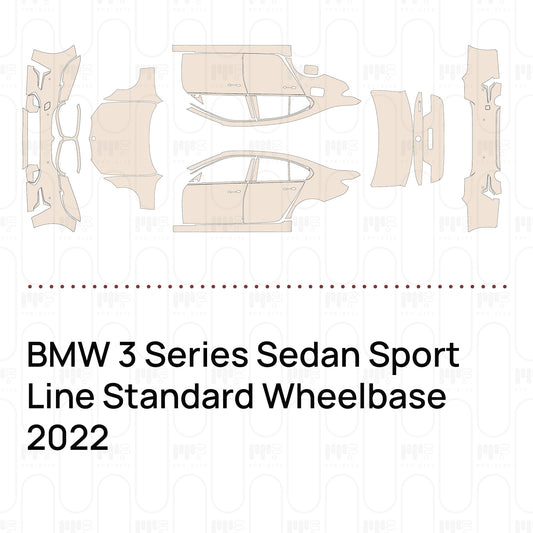 Voorgesneden PPF BMW 3 Series Sedan Sport Line Standard Wheelbase 2022