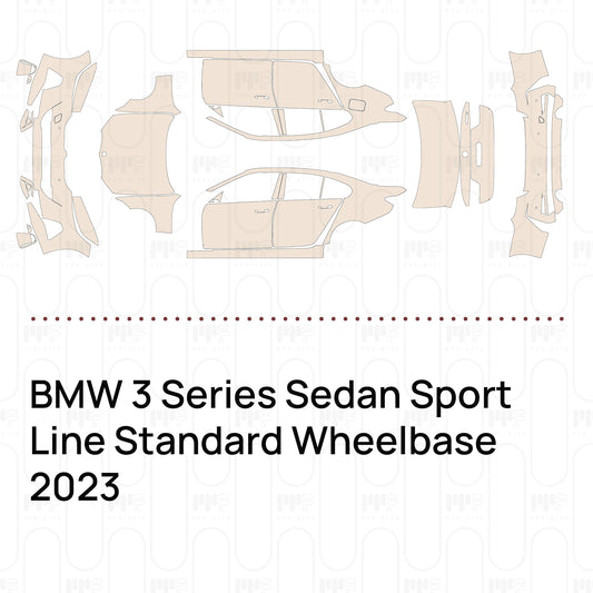 Voorgesneden PPF BMW 3 Series Sedan Sport Line Standard Wheelbase 2023