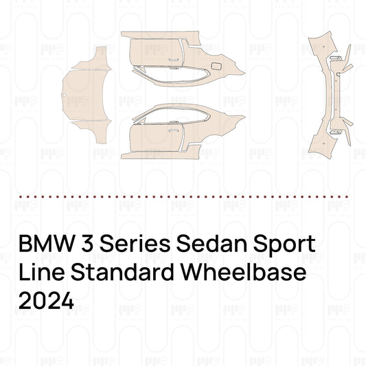 Voorgesneden PPF BMW 3 Series Sedan Sport Line Standard Wheelbase 2024