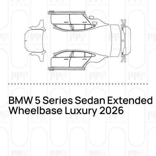 Voorgesneden PPF BMW 5 Series Sedan Extended Wheelbase Luxury 2026