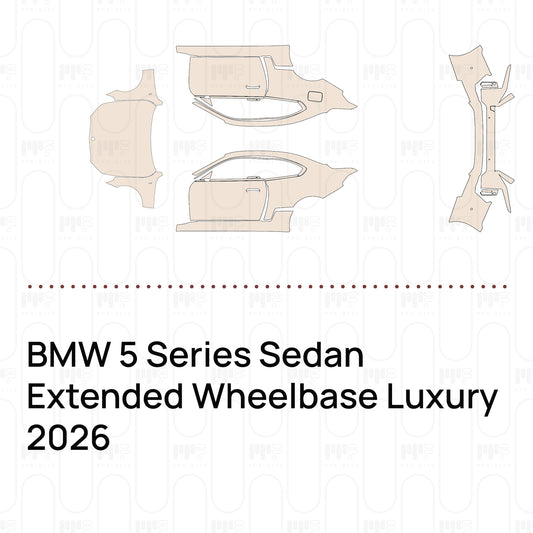 Voorgesneden PPF BMW 5 Series Sedan Extended Wheelbase Luxury 2026