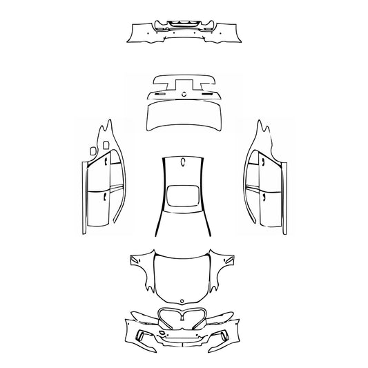 Pre-Cut PPF BMW 5 Series Sedan Extended Wheelbase M Sport 2023 - PPF-Kits