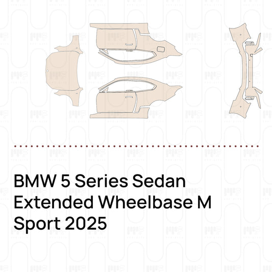 Voorgesneden PPF BMW 5 Series Sedan Extended Wheelbase M Sport 2025
