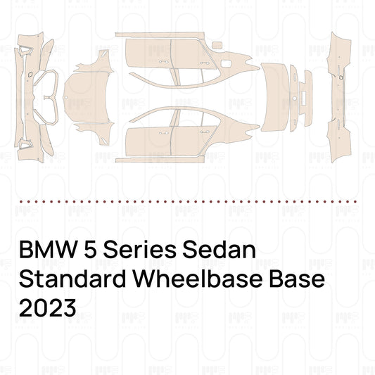 Voorgesneden PPF BMW 5 Series Sedan Standard Wheelbase Base 2023