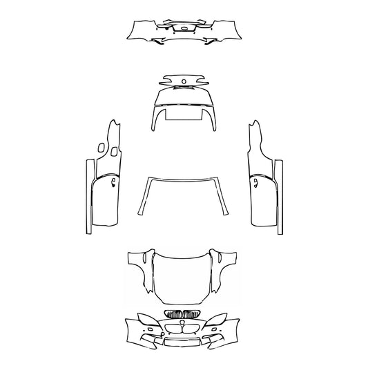 Pre-Cut PPF BMW 6 Series M6 Convertible 2014 - PPF-Kits