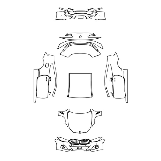 Pre-Cut PPF BMW 8 Series Coupe M850i 2025 - PPF-Kits