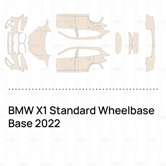 Voorgesneden PPF BMW X1 Standard Wheelbase Base 2022