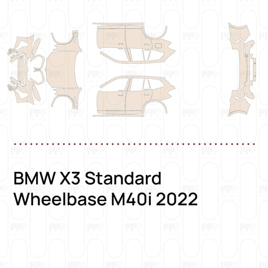Voorgesneden PPF BMW X3 Standard Wheelbase M40i 2022