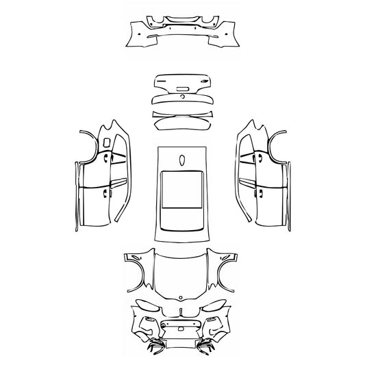 Pre-Cut PPF BMW X3 Standard Wheelbase M Sport 2021 - PPF-Kits