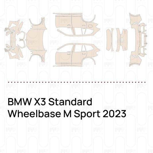 Voorgesneden PPF BMW X3 Standard Wheelbase M Sport 2023