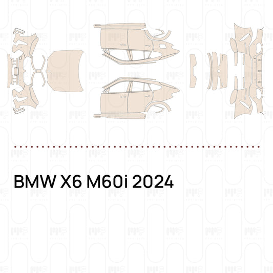 Voorgesneden PPF BMW X6 M60i 2024