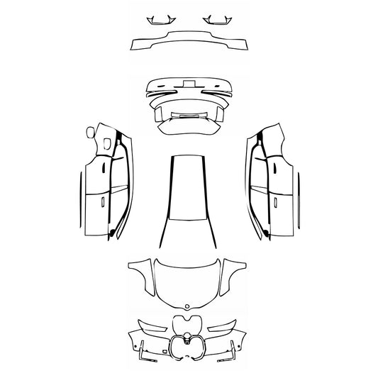 Pre-Cut PPF BMW iX Shadowline 2025 - PPF-Kits