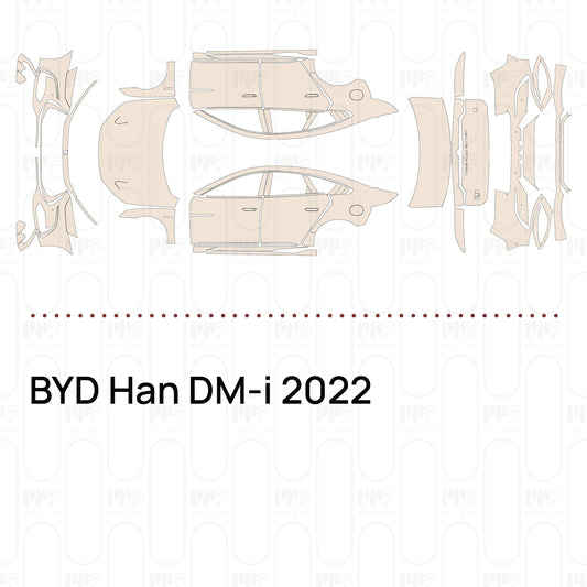 Voorgesneden PPF BYD Han DM-i 2022