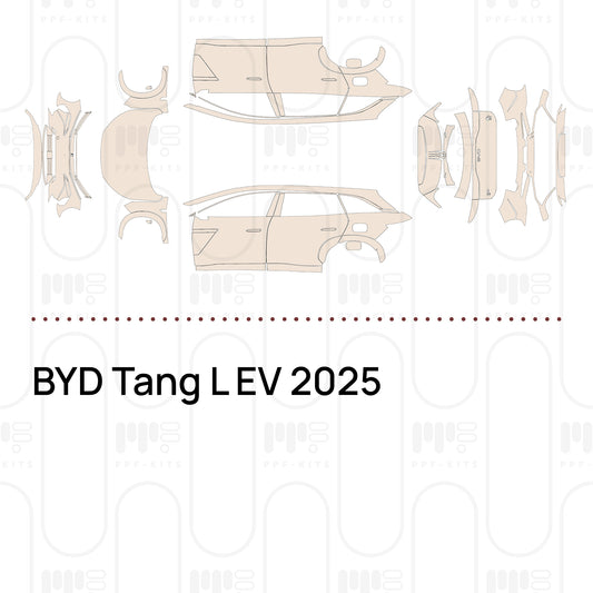 BYD Tang L EV 2025 – Voorgesneden PPF-lakbeschermingsfolie