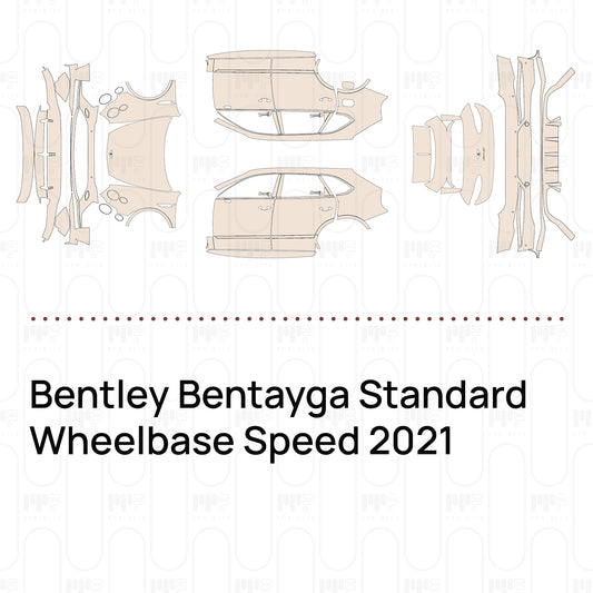 Voorgesneden PPF Bentley Bentayga Standard Wheelbase Speed 2021