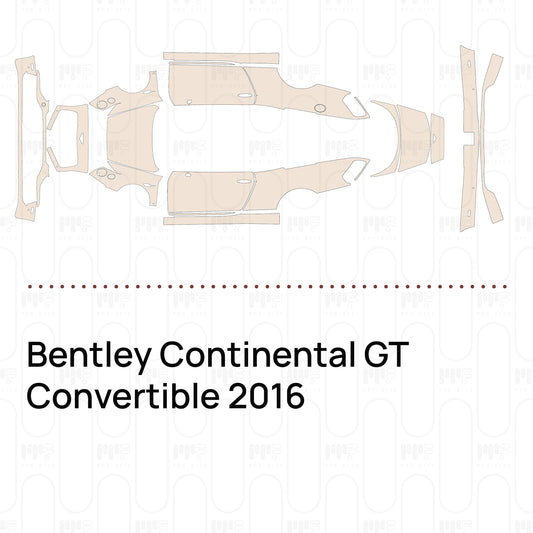 Voorgesneden PPF Bentley Continental GT Convertible 2016