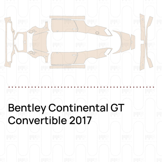 Voorgesneden PPF Bentley Continental GT Convertible 2017