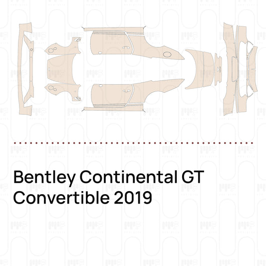 Voorgesneden PPF Bentley Continental GT Convertible 2019