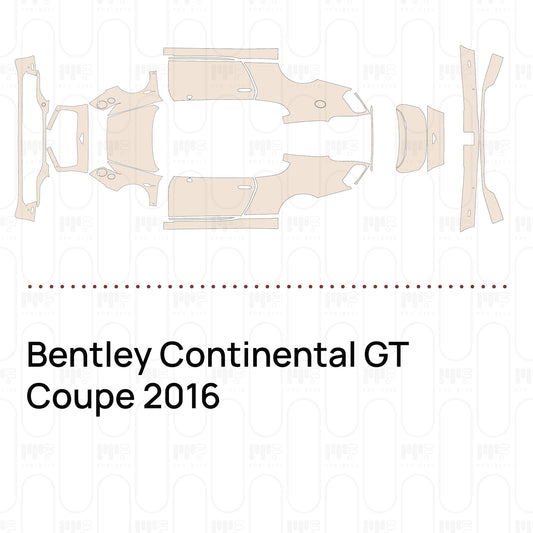 Voorgesneden PPF Bentley Continental GT Coupe 2016